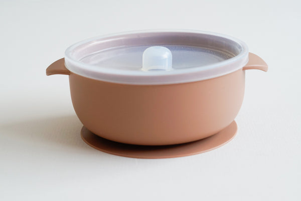 Silicone suction bowl /Camel