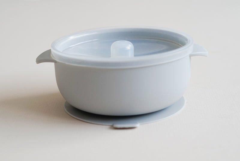 Silicone suction bowl /Light grey