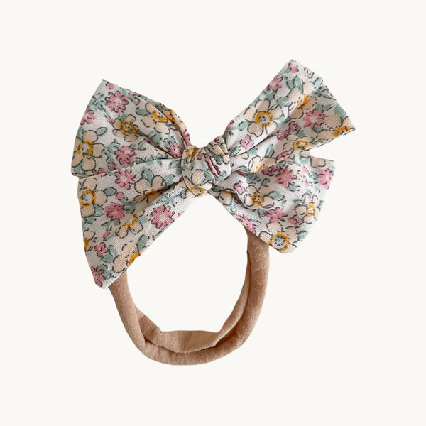 Spring floral bow